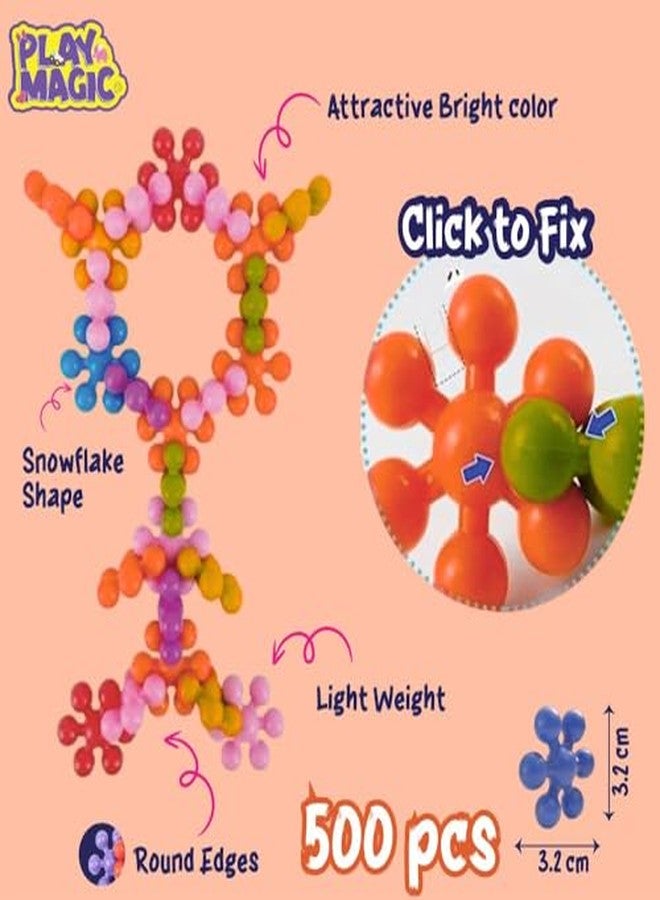 PlayMagic Star Interlink Constrution Play - 500 Pcs - Image 4